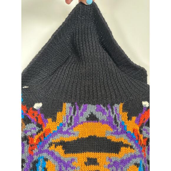 Vintage Needleworks Oversized Long Cardigan Sweater Jacket Hand Knit O/S Pockets - Picture 9 of 10